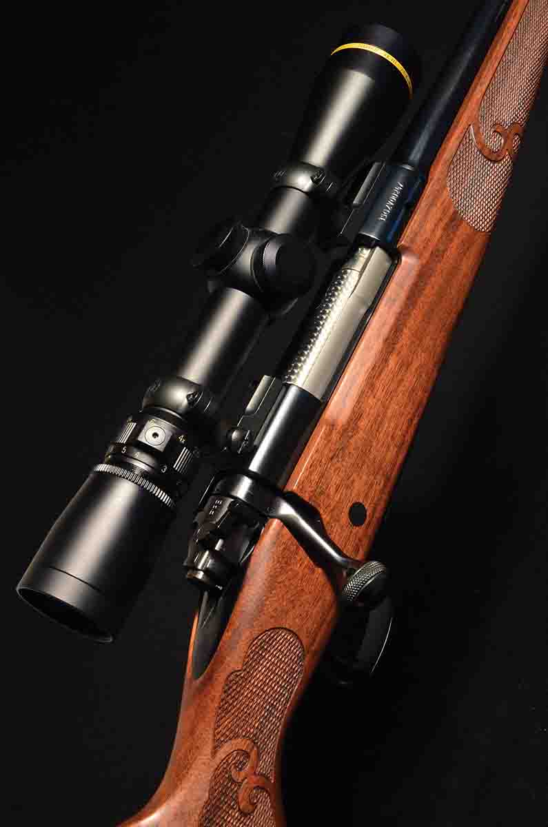 The other test rifle was a new Winchester Model 70 Featherweight with a Leupold VX-III 2.5-8x 36mm riflescope.